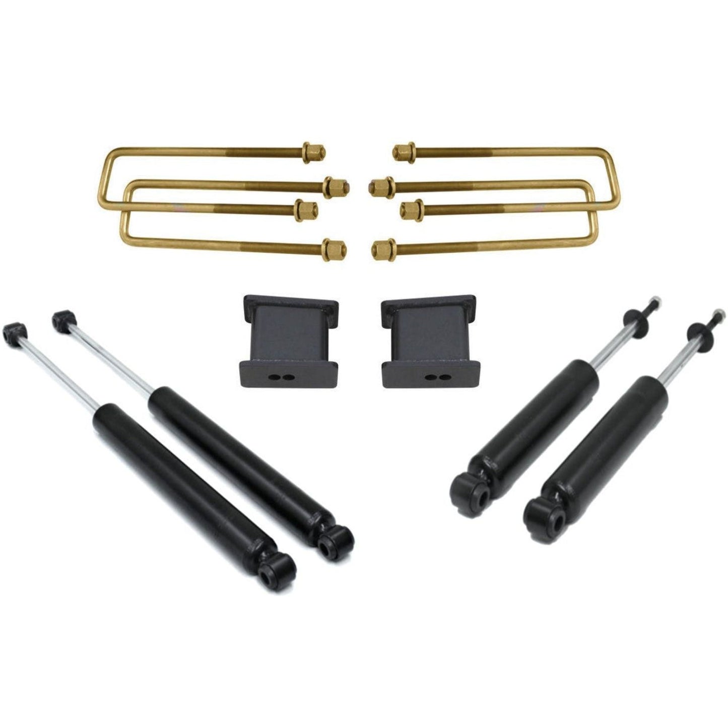 Completes 5 inch lift kit | Rear lift blocks and U bolts | MaxTrac suspension upgrade | Fits 2007 Classic
