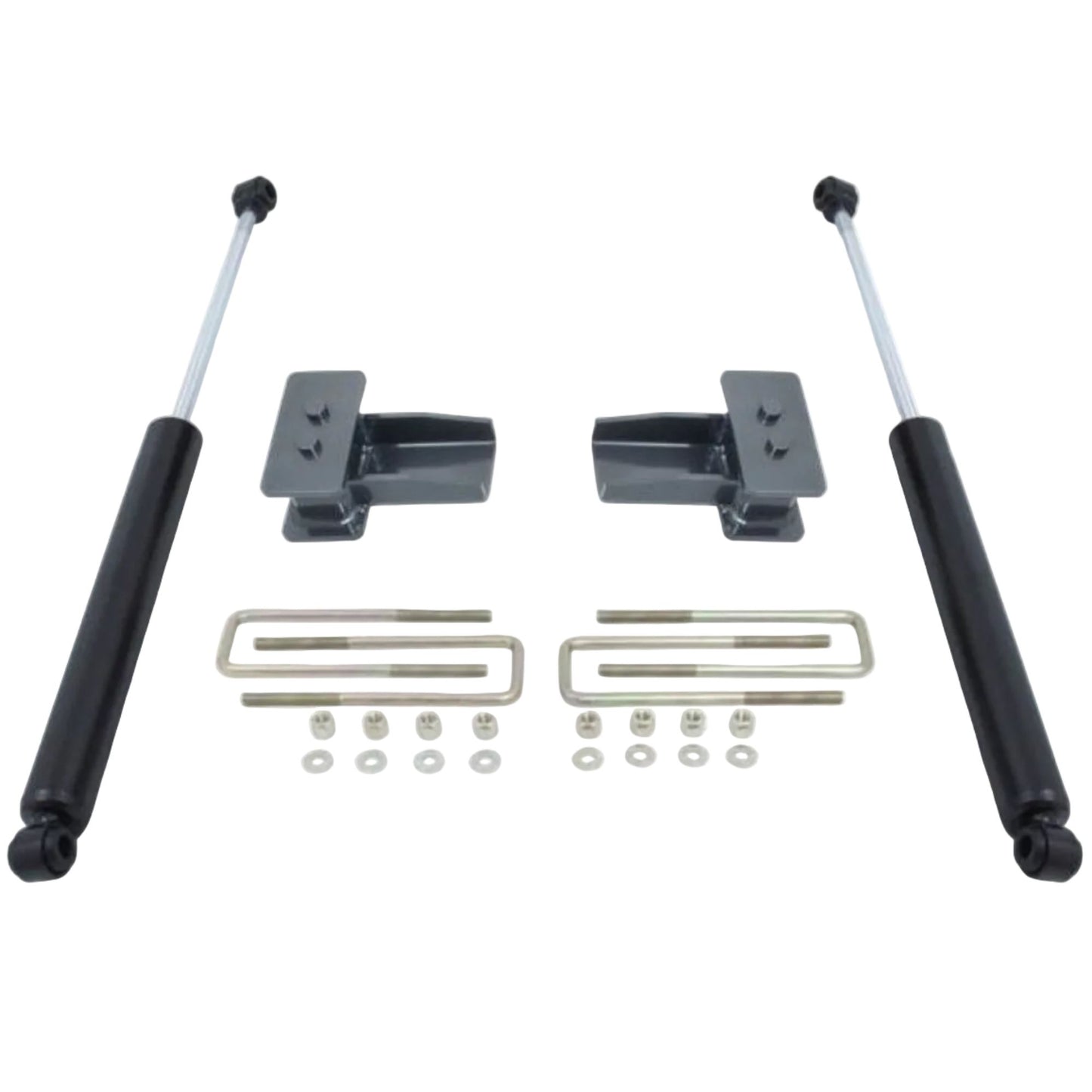 Rear lift blocks U-bolts and MaxTrac 2800LL-9 rear shocks | Completes 4 inch lift | Suspension upgrade