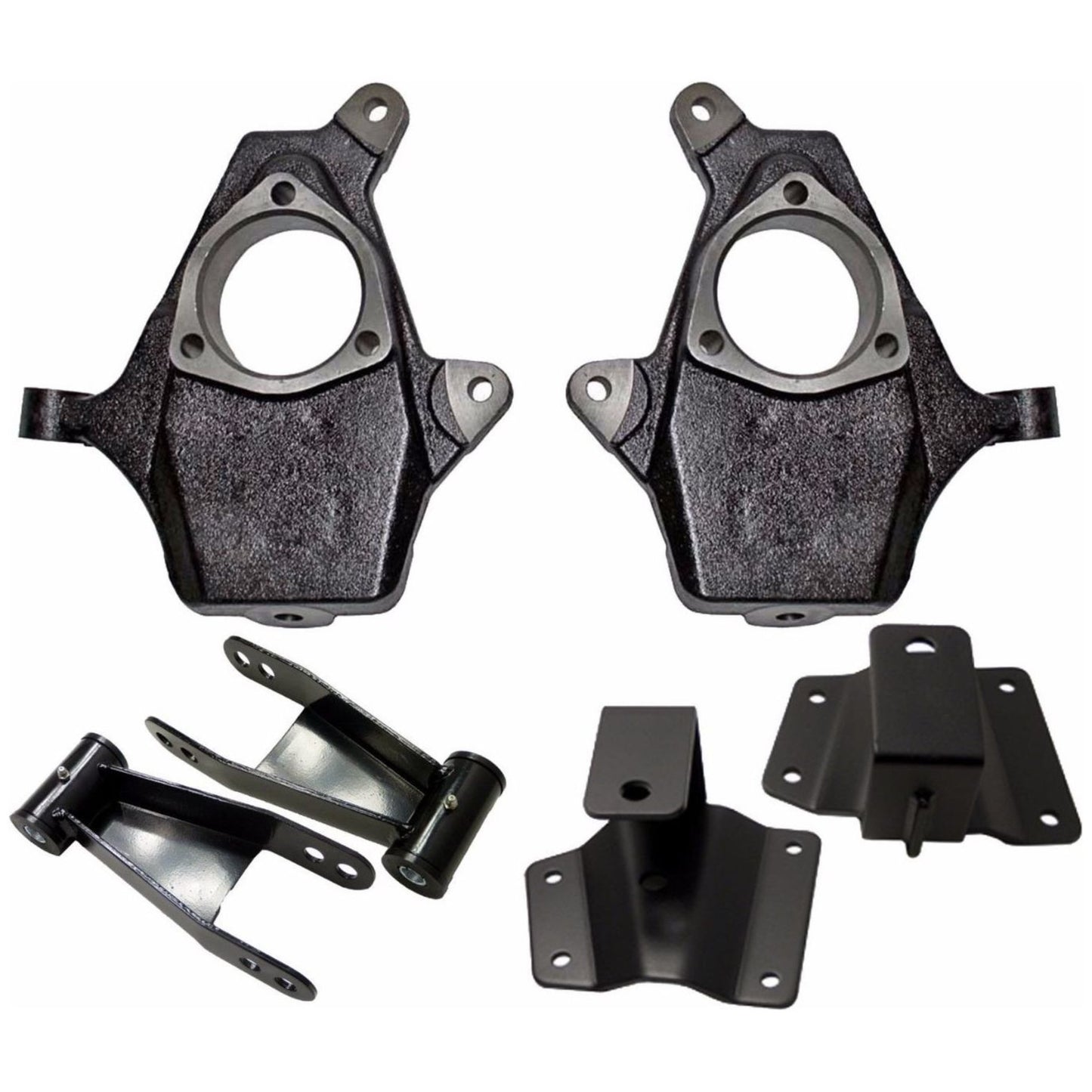 slamrite 2"/4" Drop Kit Spindles Shackles Hangers For 1999-06 Silverado 1500 2wd