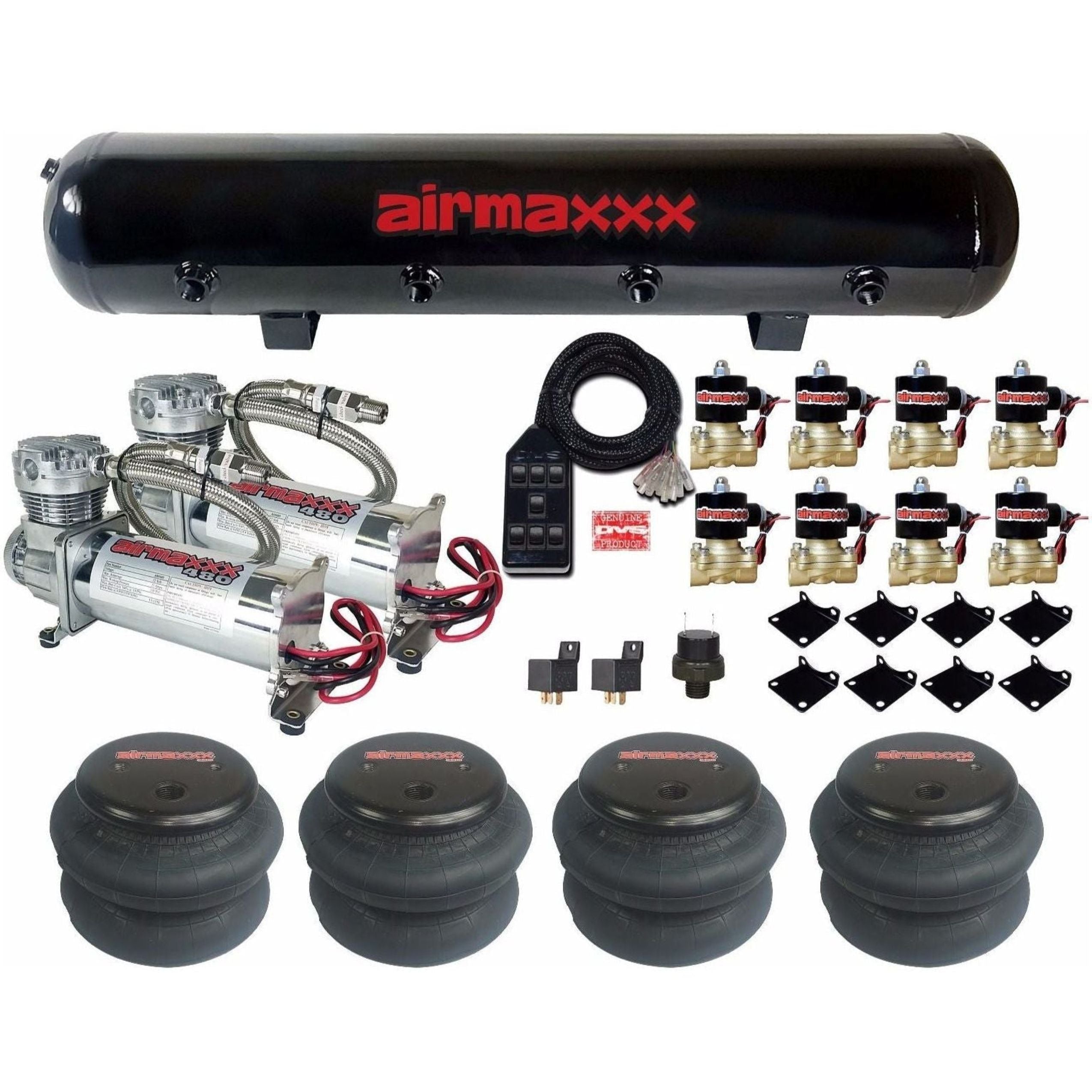 airmaxxx Full Air Ride Kit Chrome 480 1/2