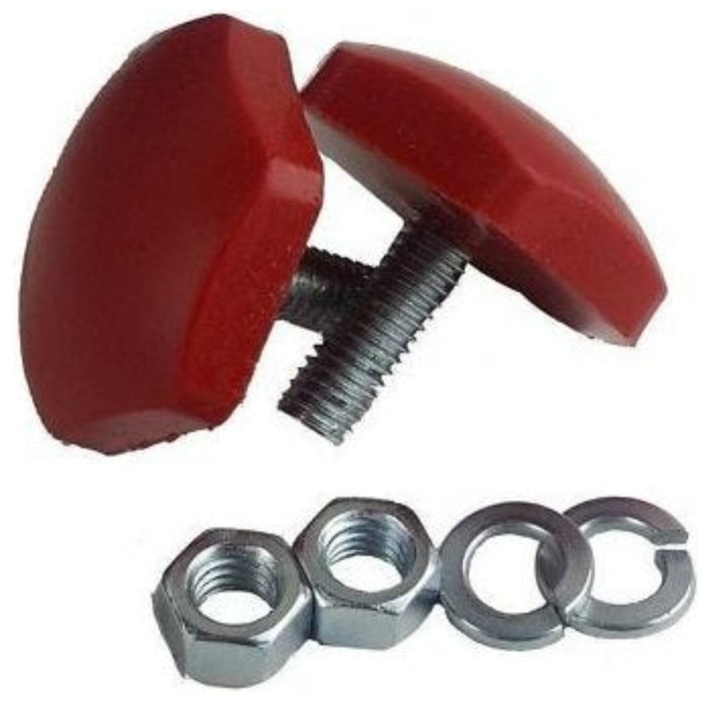 airmaxxx Red low profile polyurethane pancake bump stops pair