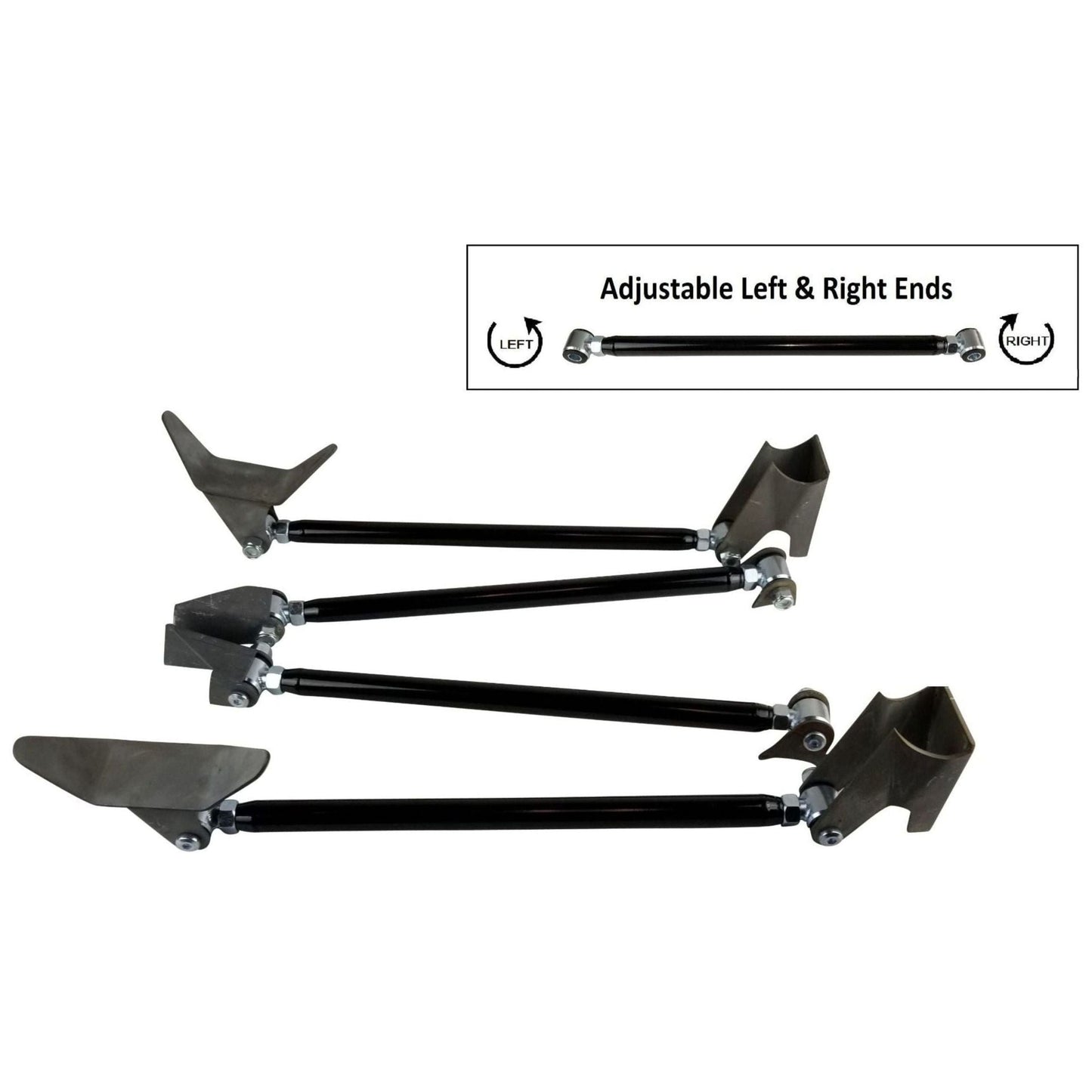 airmaxxx triangulated rear 4 link suspension kit weld-on