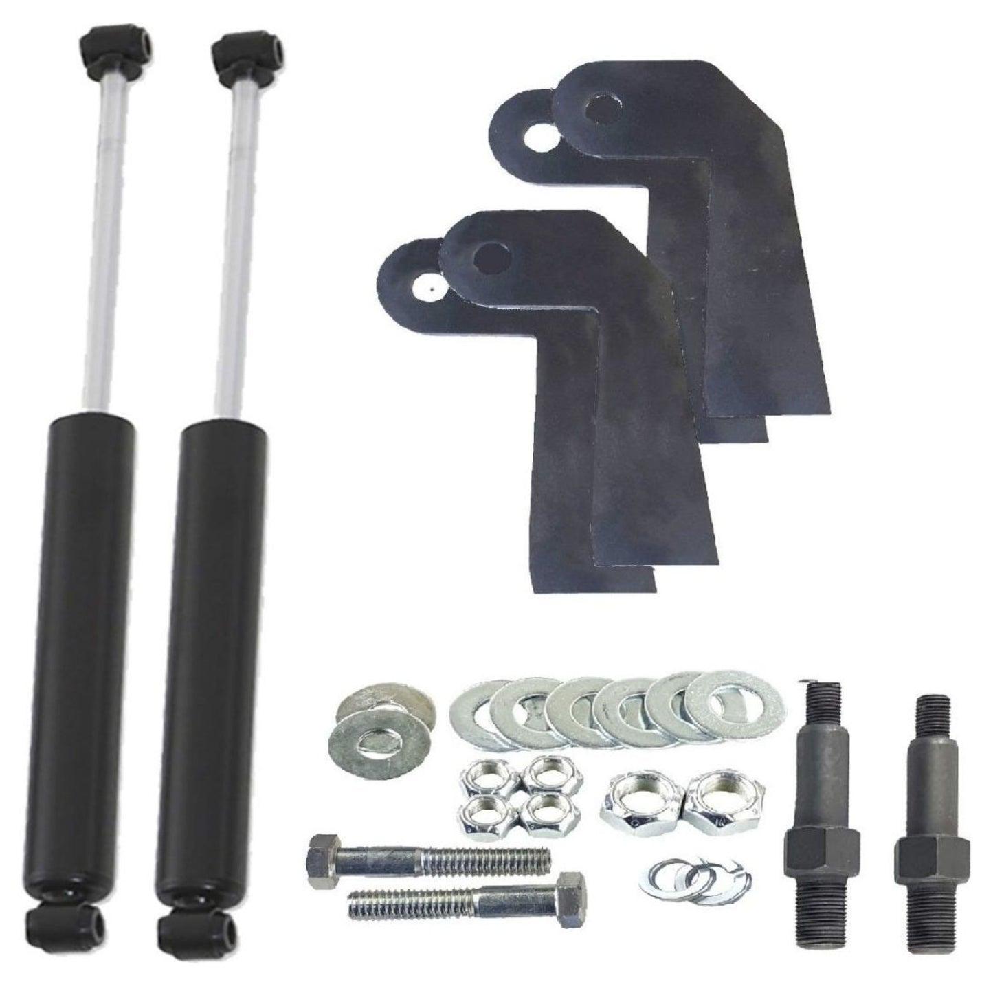 airmaxxx universal front shock relocator kit with weld on brackets