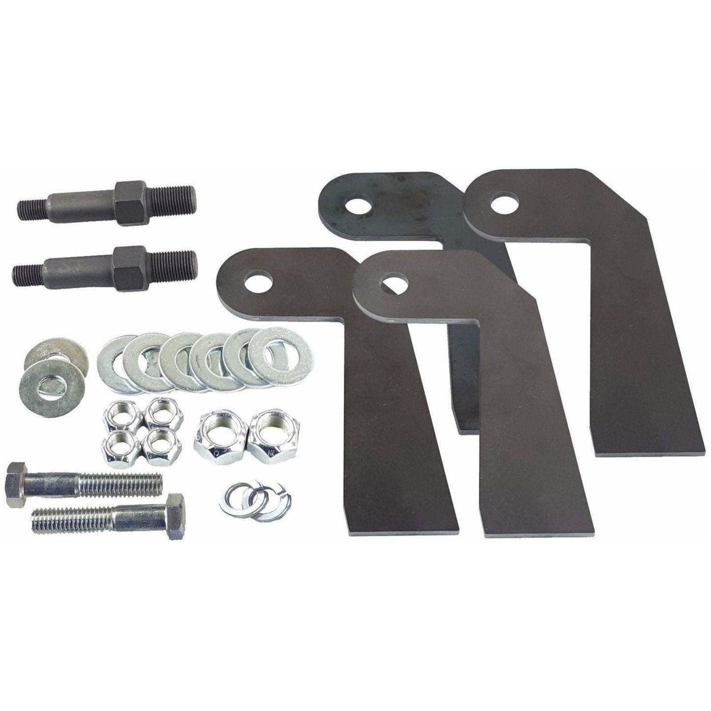 airmaxxx universal weld on shock relocator brackets with p19 stud mount