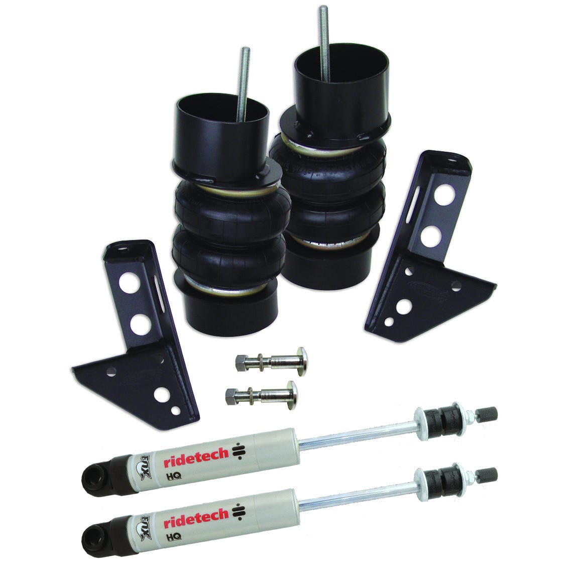 82-02 Chevy S10 RideTech Front Coolride Air Springs and Shocks For Stock Arms