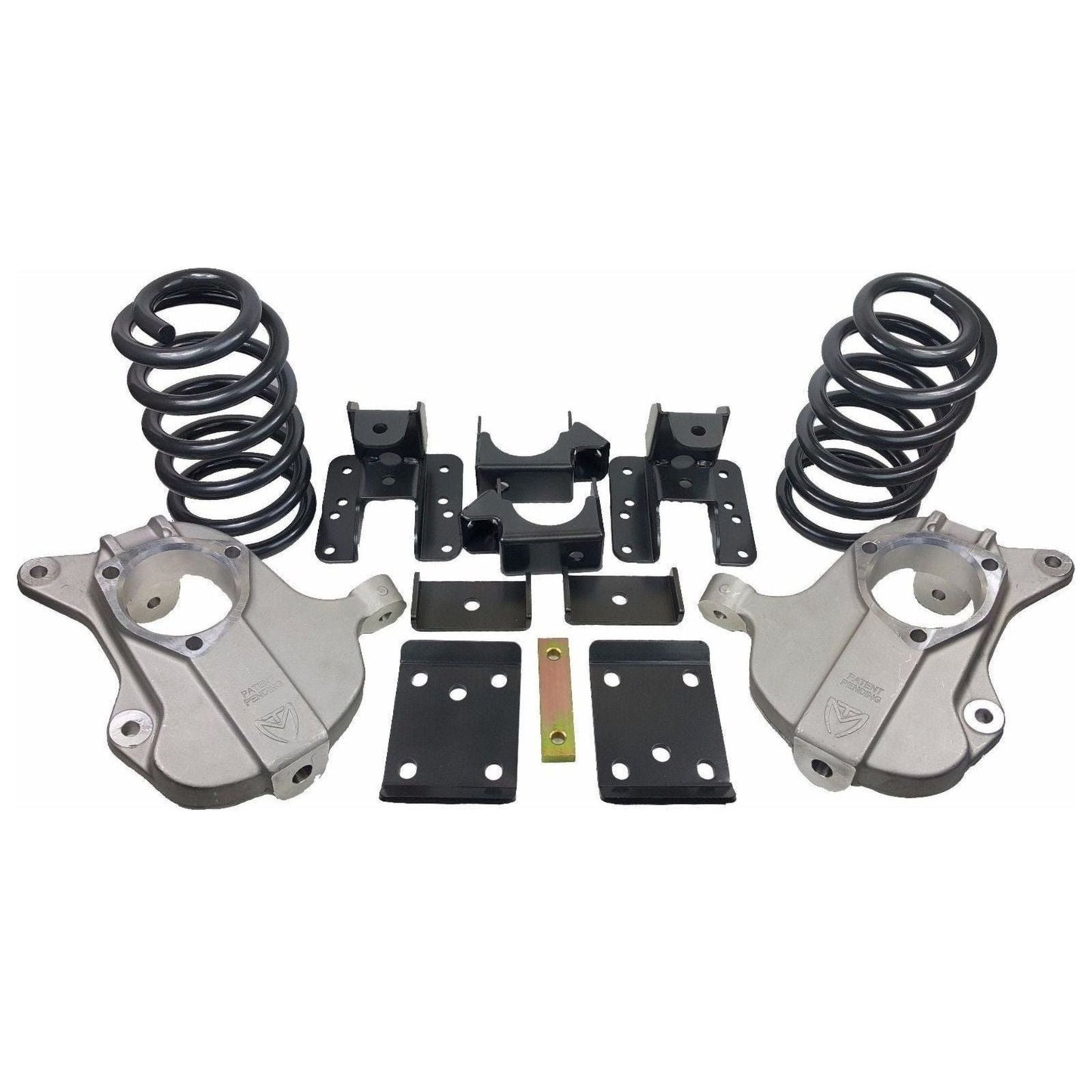 slamrite 4"/6" Forged Aluminum Drop Spindles w/Springs & Flip Fits 2016-18 Silverado 1500