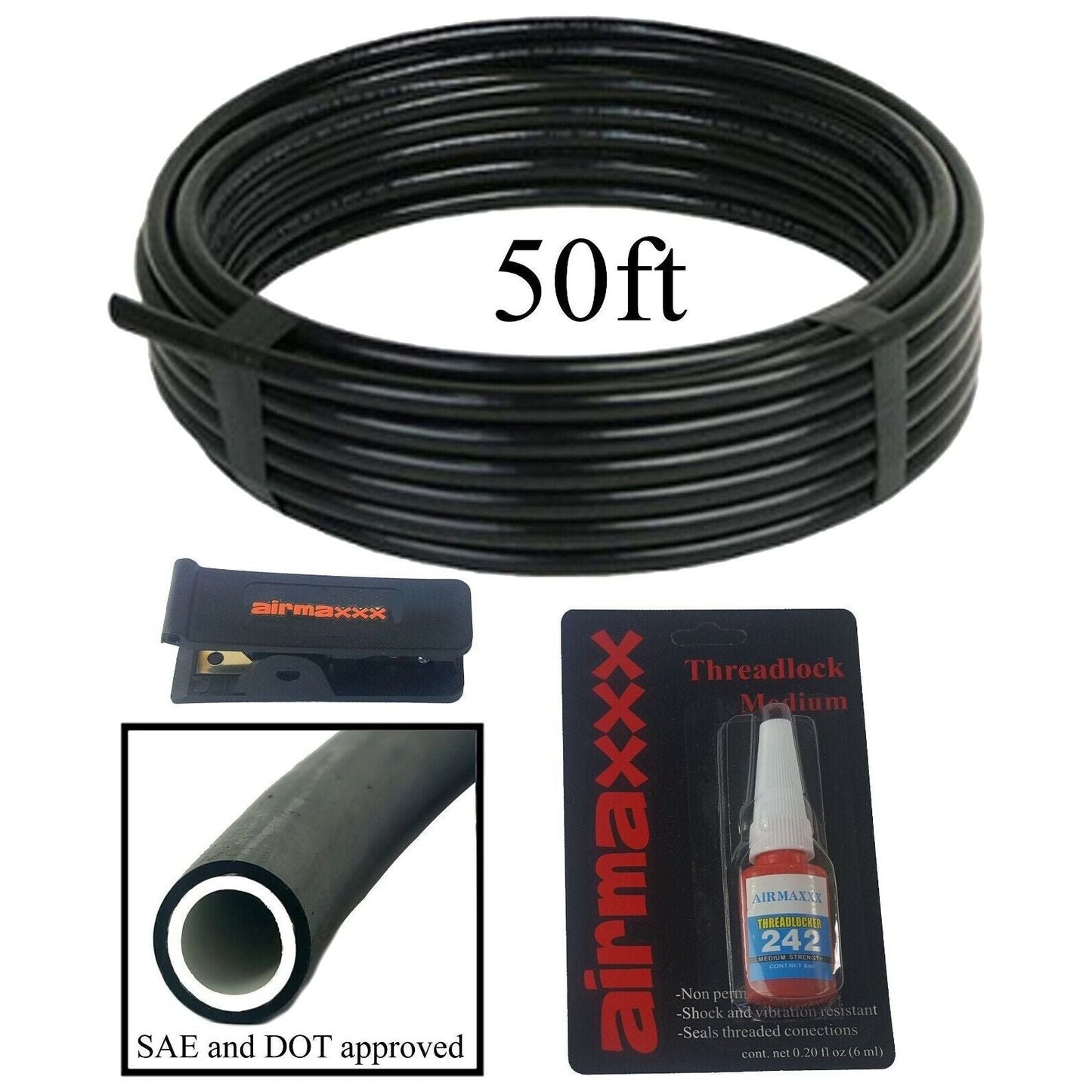 50ft 1/2 DOT Air Hose