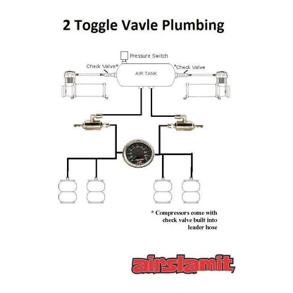 2 toggle valve plumbing