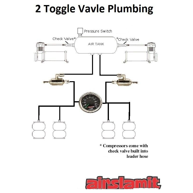 2 toggle valve plumbing