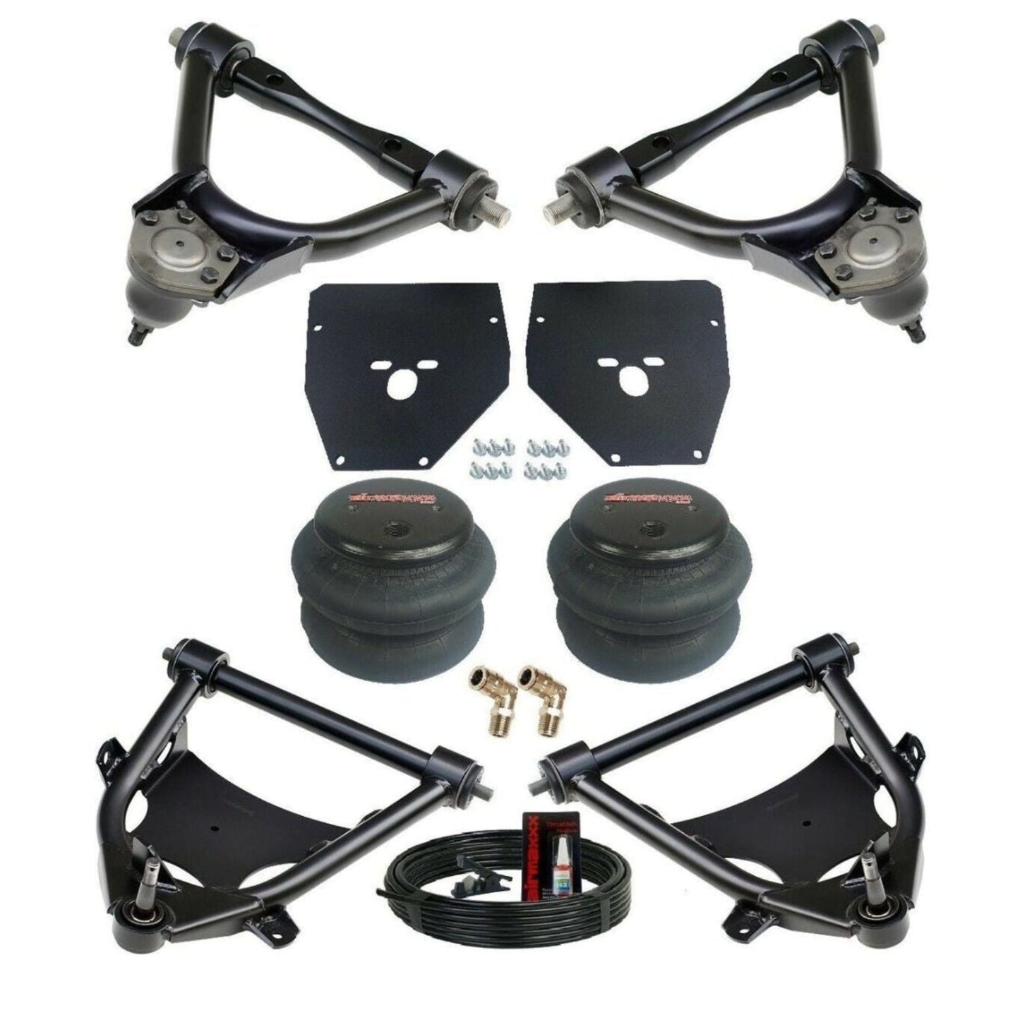 RideTech StrongArm C10 front air bag kit 2600 | Chevy C10 bolt on front air suspension system