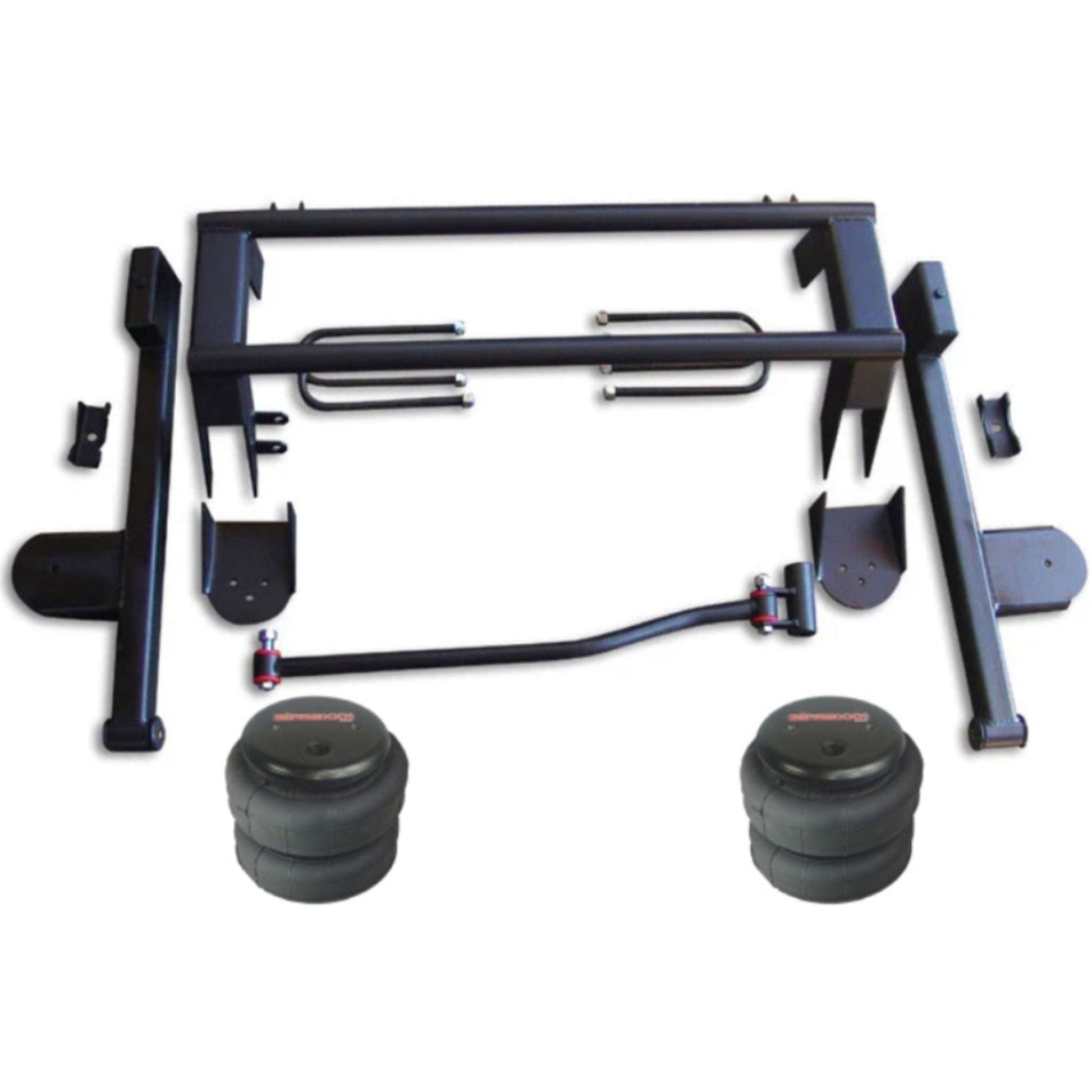Ekstensive Metal Works Rear Air Suspension Kit 2-link bars with lower bag mounts w/2500 bags for Chevy S10/S15/Sonoma trucks