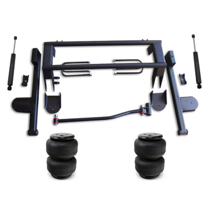 2-link bars with lower bag mounts w/D25 bags & maxtrac shocks for Chevy S10 trucks