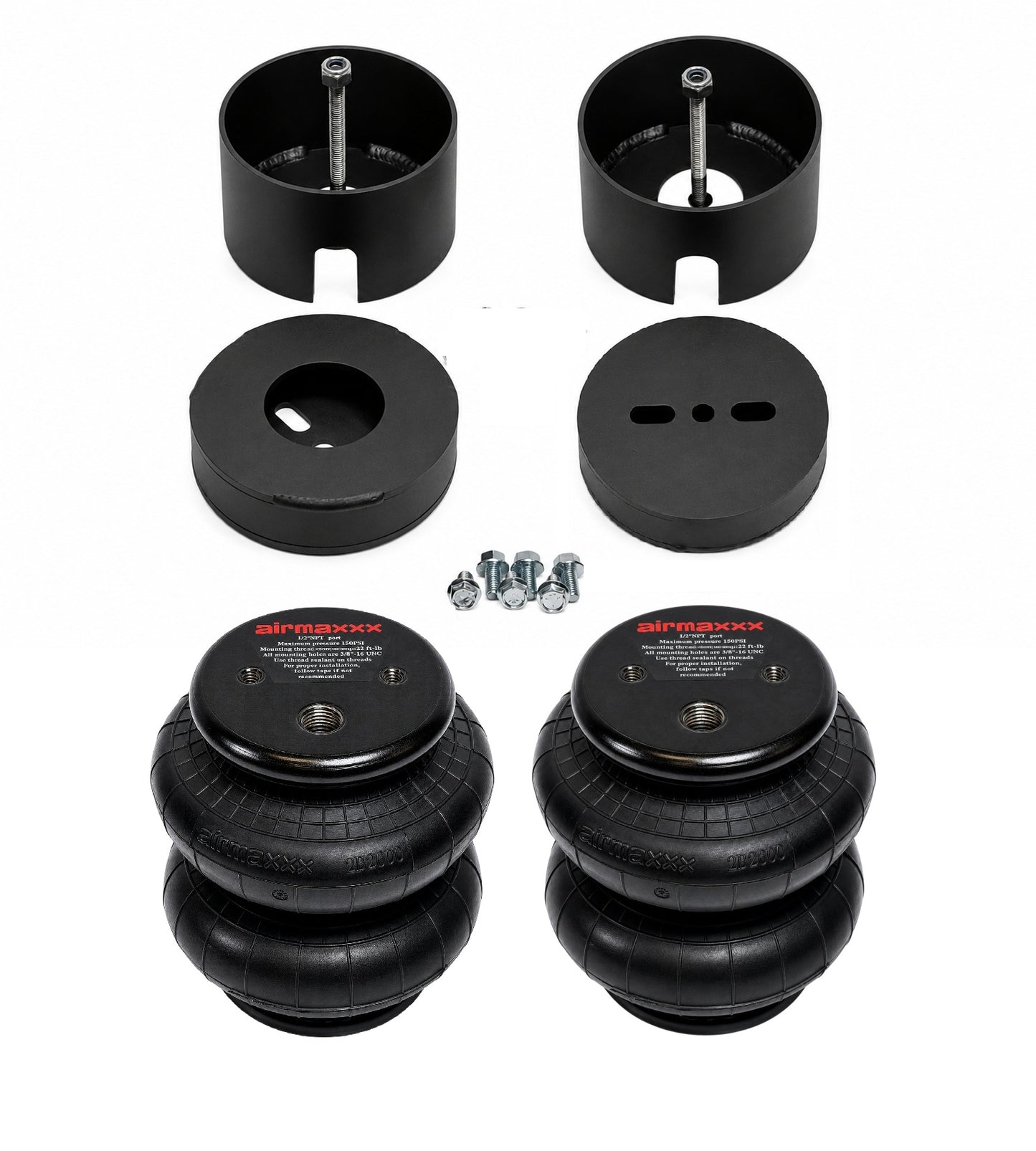 Airmaxxx 2000-2014 Tahoe Suburban Yukon Escalade Rear Air Ride Bracket Kit