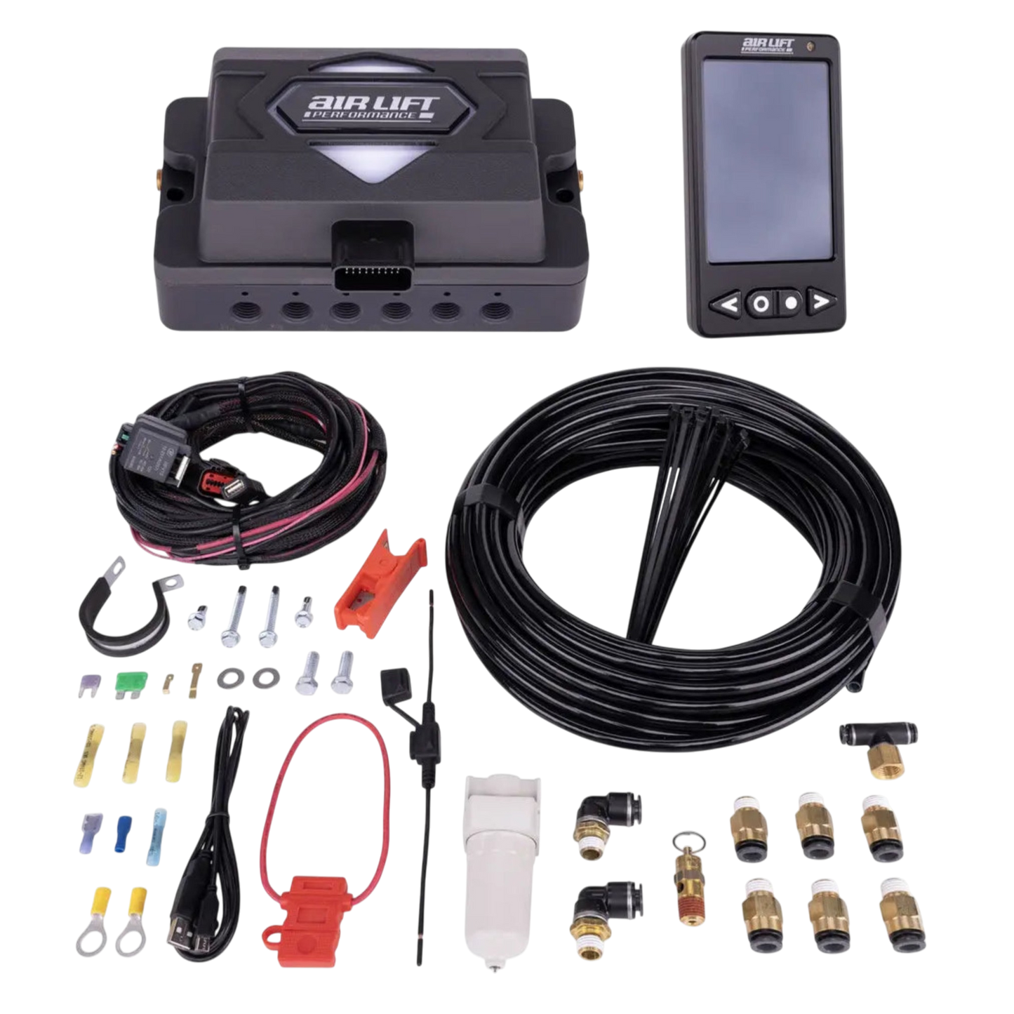 Air Lift Performance ALP4 (27485) Air Ride Kit for 1999–2006 Chevy Silverado / GMC Sierra 1500 2WD – Dual Compressors