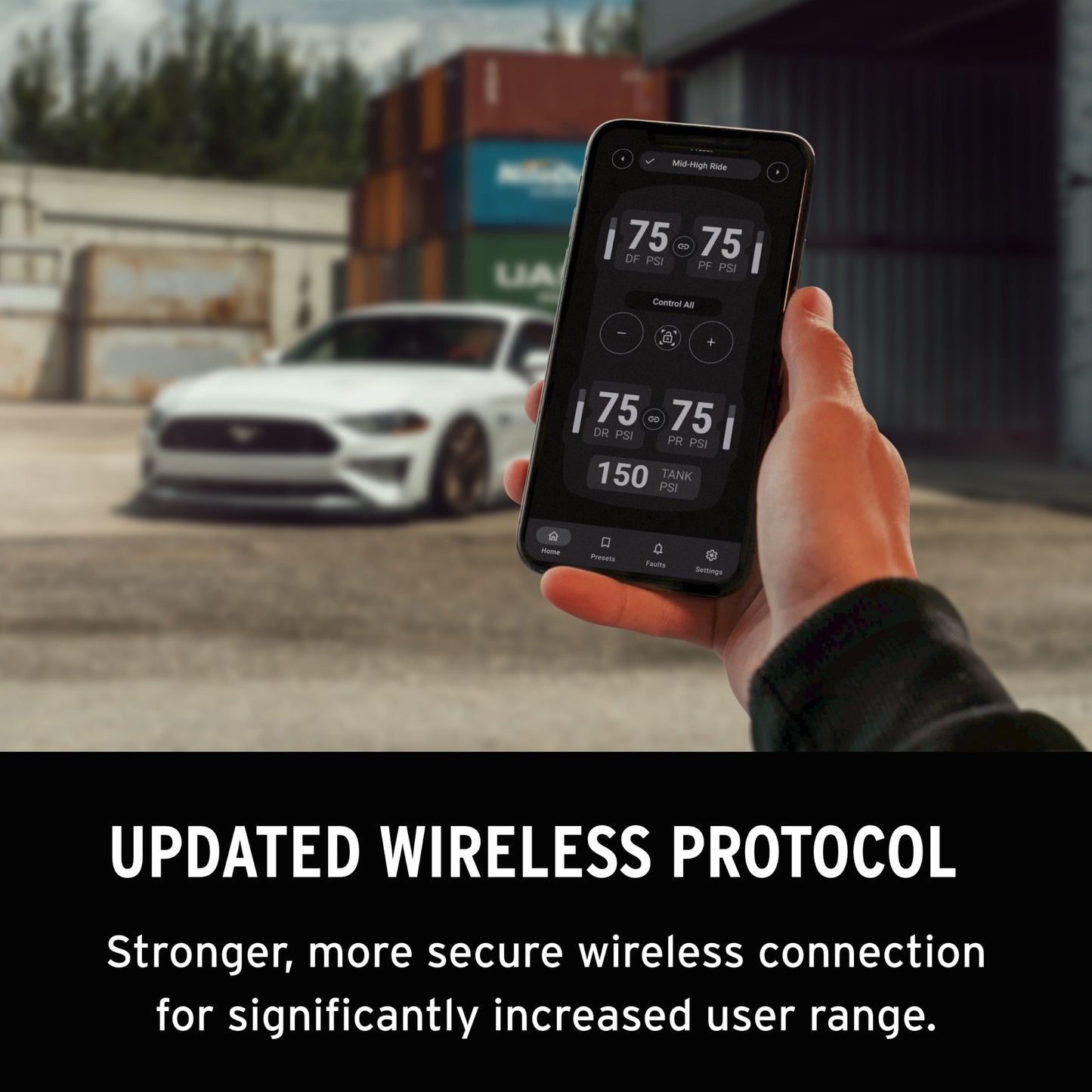 air lift air management system wirless control