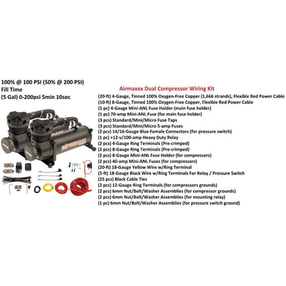 air ride kit parts list included in kit
