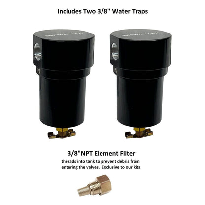 water traps and npt element filter airmaxxx air tank