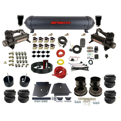 3/8" Fast Bag airmaxxx Air Suspension Kit w/Black 480 Aluminum Tank and Air Lift Bags Fits 1964-72 GM A-Body KABDY-480B2-838-59ABK-7BK-WK-HFD25