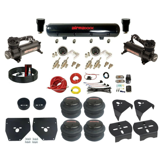 480 black air compressors 3/8 manual toggles 2600 bags steel air tank air suspension kit fits 1973 87 chevy c10 KC1073-480B2-59S-4TOG2GA2B-WK-HF