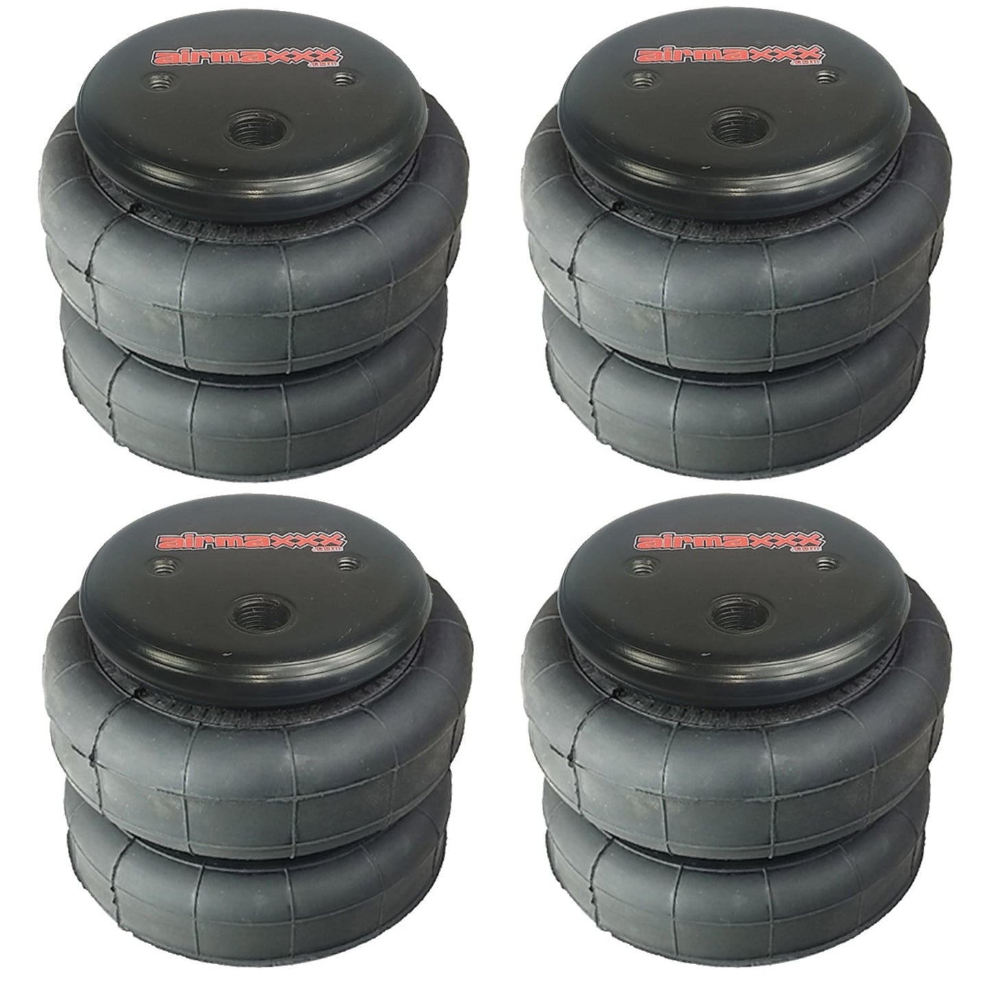 4 black airmaxxx 2500 Air Ride Suspension Bags 