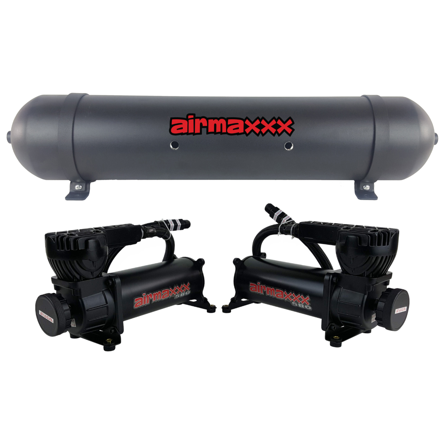 580 airmaxxx 5-gallon seamless black aluminum air tank