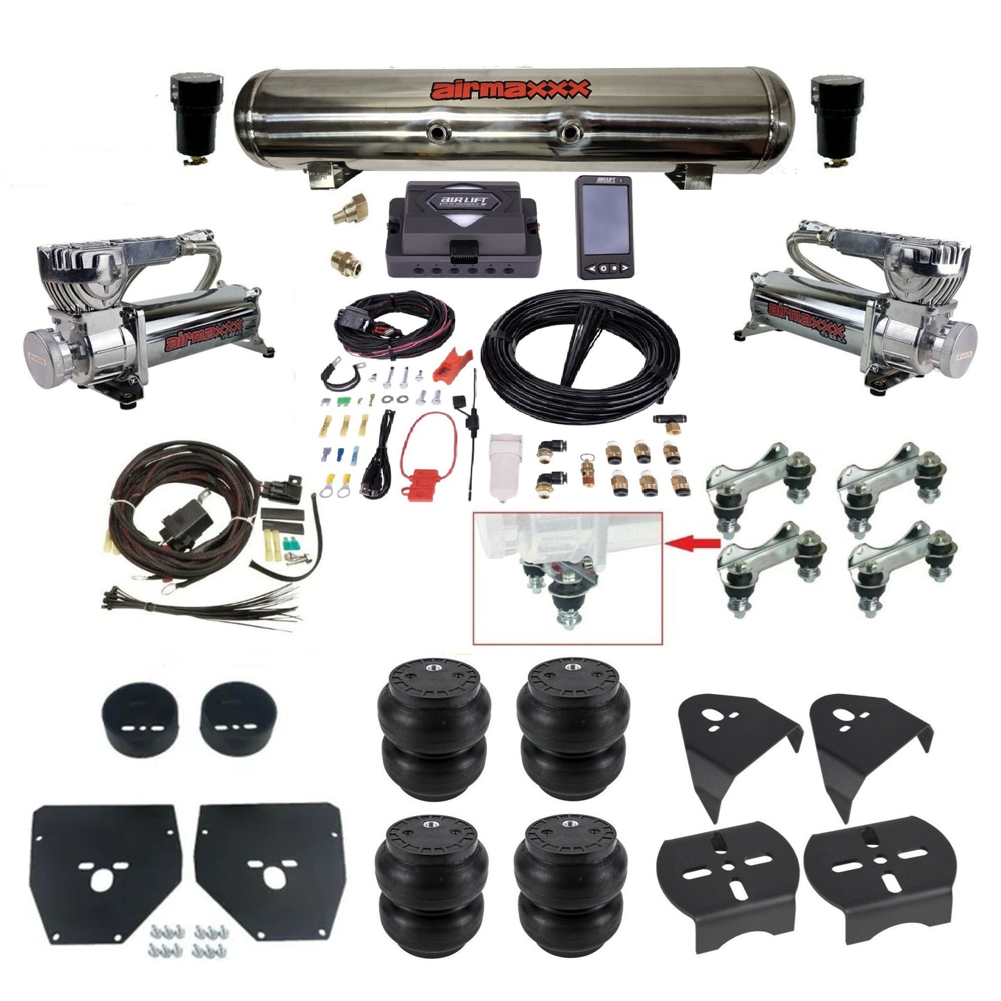 1973–1987 Chevy C10 Air Ride Suspension Kit – Air Lift ALP4 27485 Digital Air Management