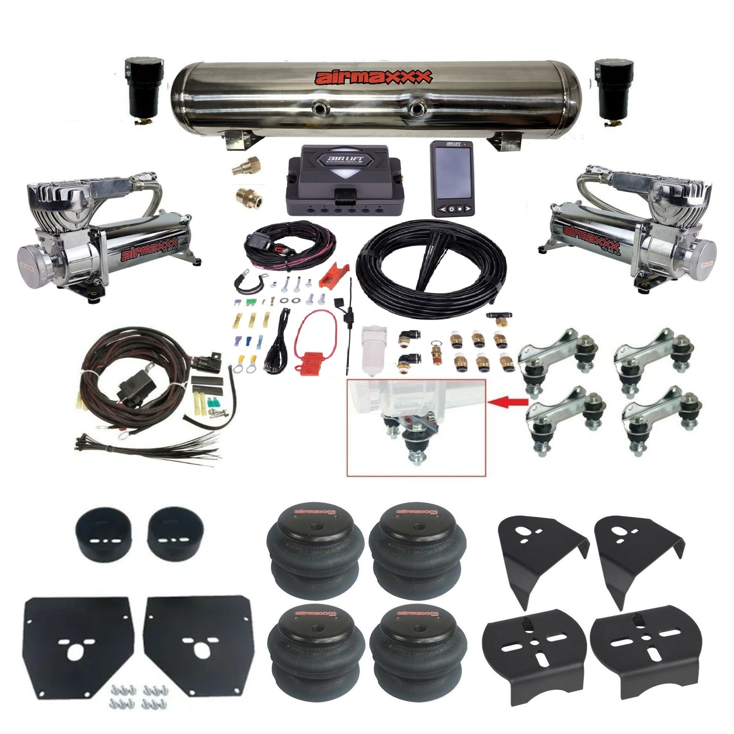 1973–1987 Chevy C10 Air Ride Suspension Kit – Air Lift ALP4 27485 Digital Air Management