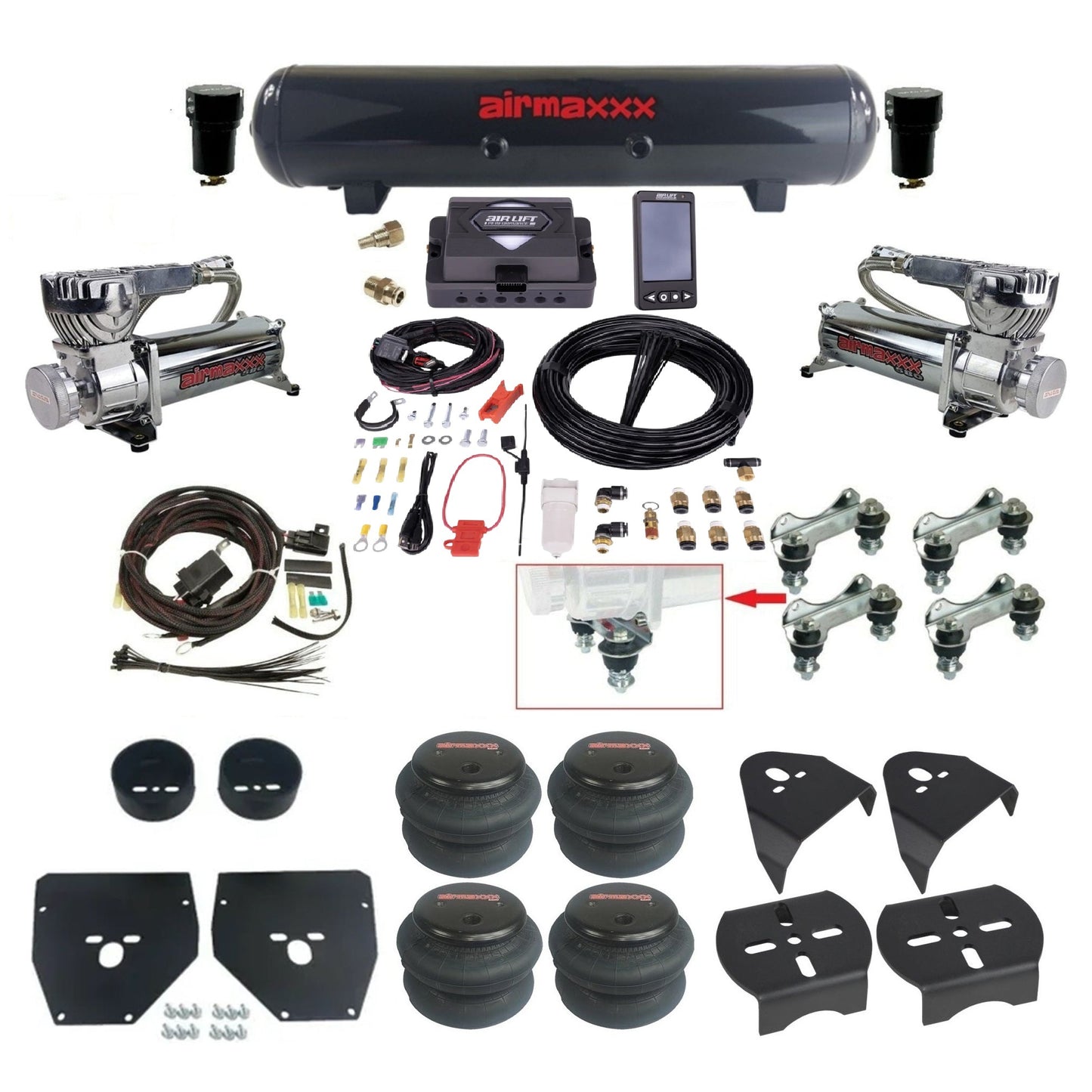 1973–1987 Chevy C10 Air Ride Suspension Kit – Air Lift ALP4 27485 Digital Air Management