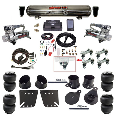 Air Lift Performance ALP4 27485 & airmaxxx Air Ride Kit Fits 1958–64 Impala