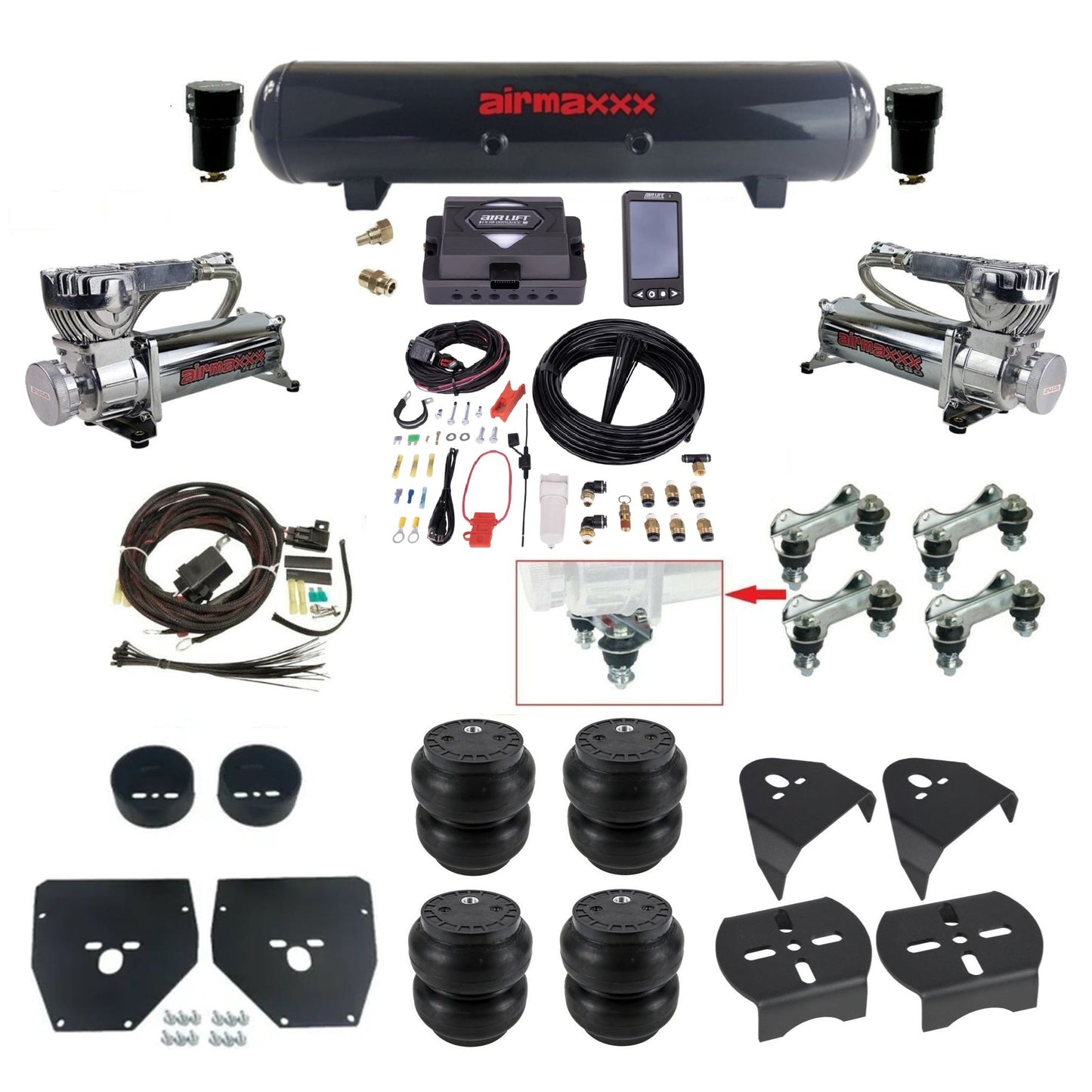 1973–1987 Chevy C10 Air Ride Suspension Kit – Air Lift ALP4 27485 Digital Air Management