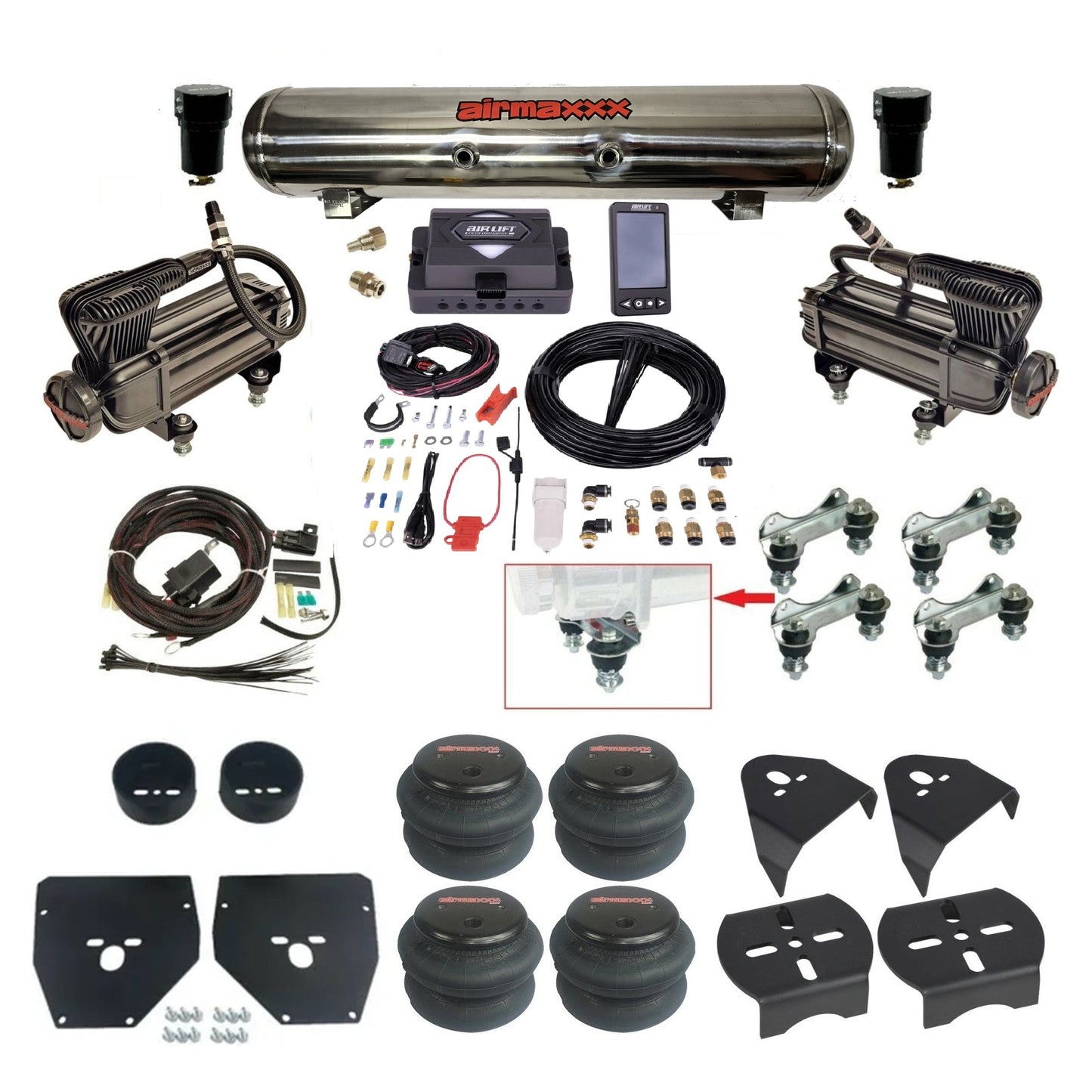 1973–1987 Chevy C10 Air Ride Suspension Kit – Air Lift ALP4 27485 Digital Air Management