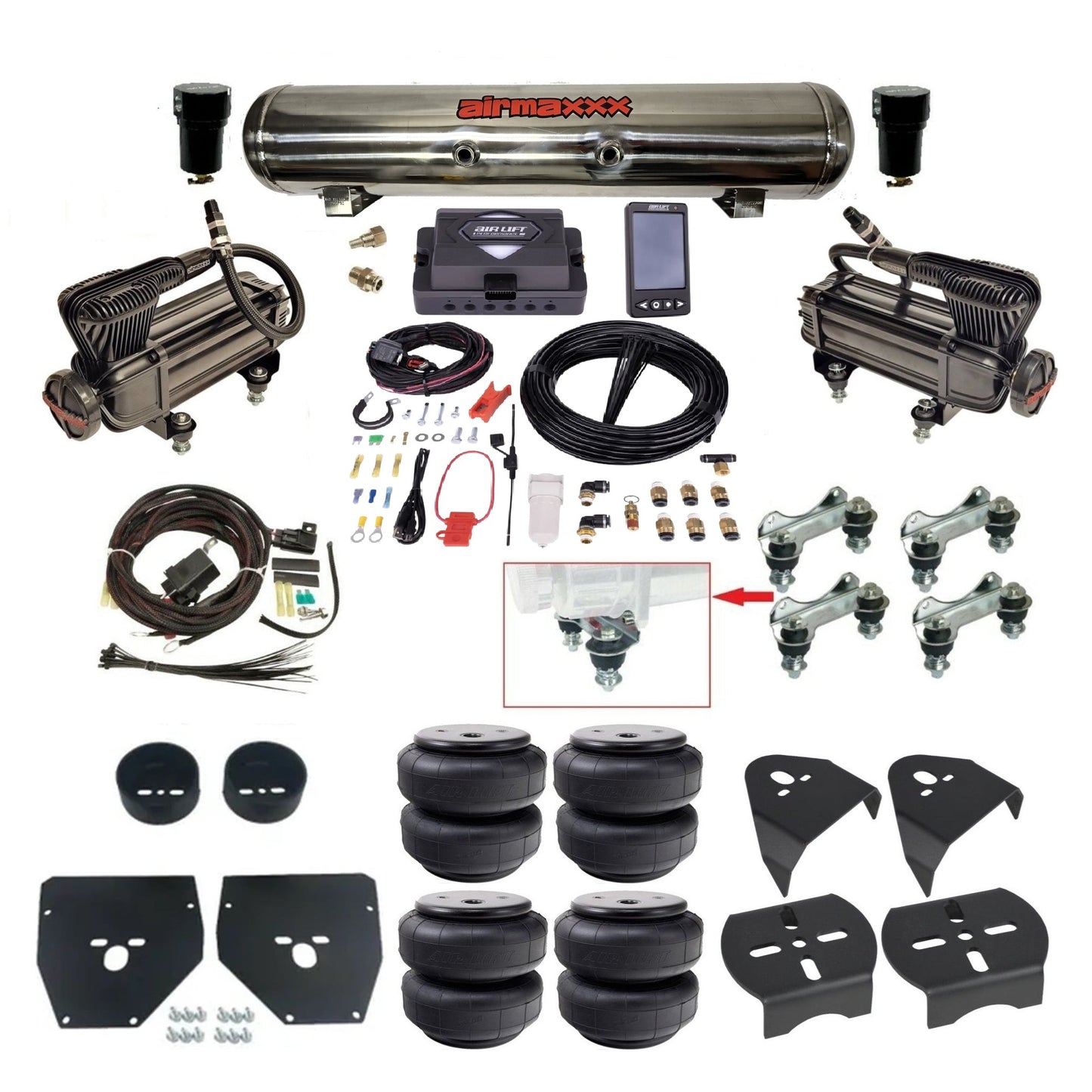1973–1987 Chevy C10 Air Ride Suspension Kit – Air Lift ALP4 27485 Digital Air Management