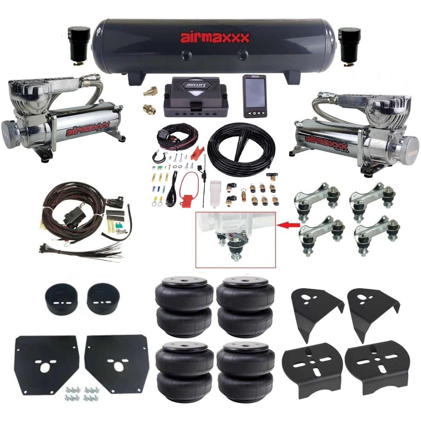 1973–1987 Chevy C10 Air Ride Suspension Kit – Air Lift ALP4 27485 Digital Air Management
