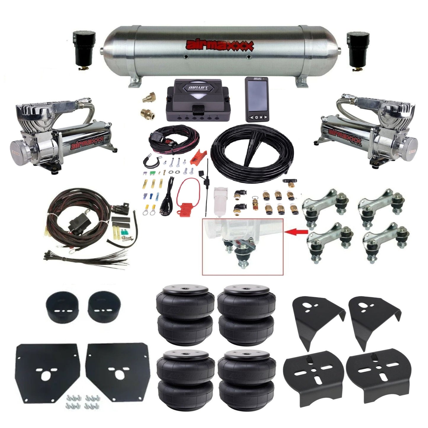 1973–1987 Chevy C10 Air Ride Suspension Kit – Air Lift ALP4 27485 Digital Air Management