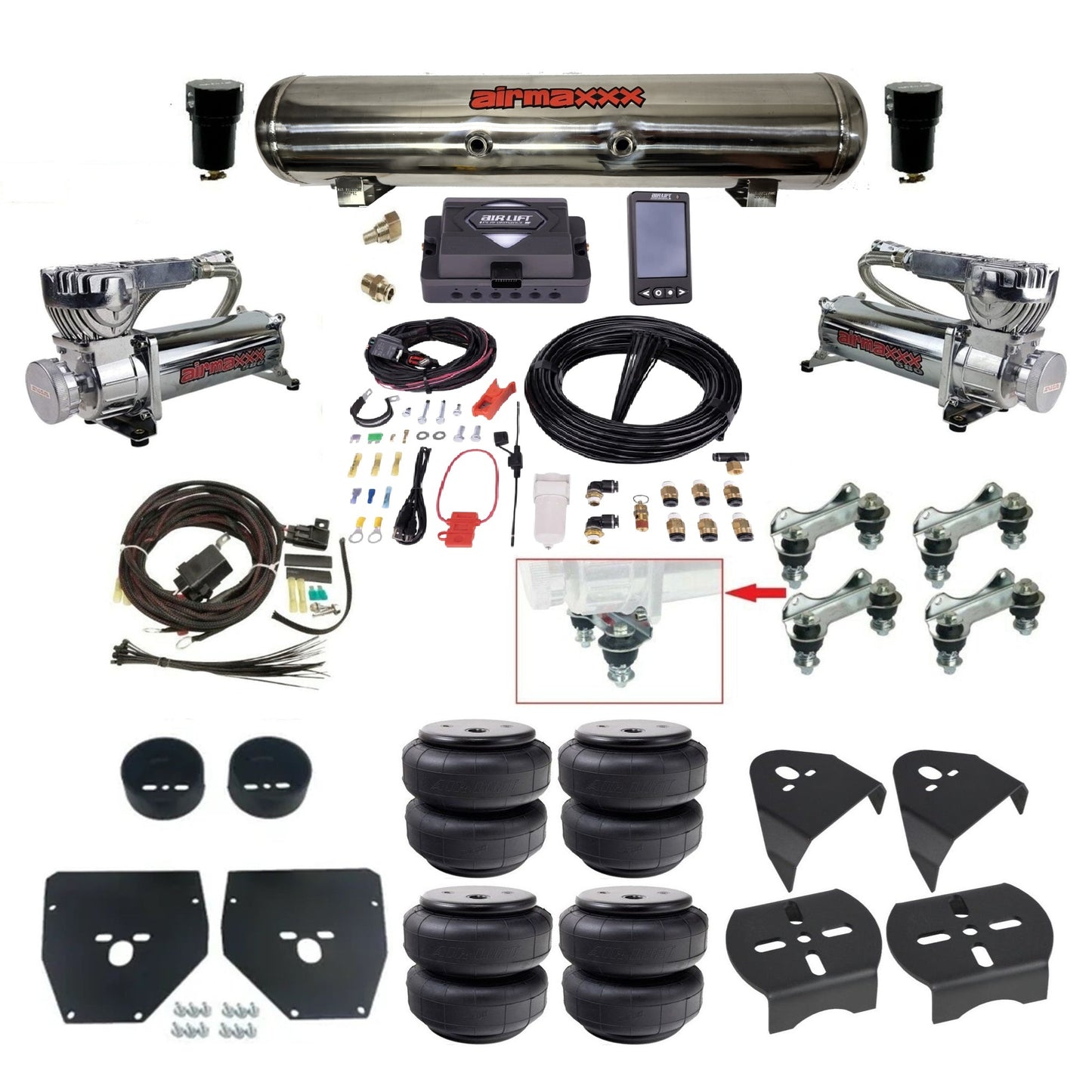 1973–1987 Chevy C10 Air Ride Suspension Kit – Air Lift ALP4 27485 Digital Air Management