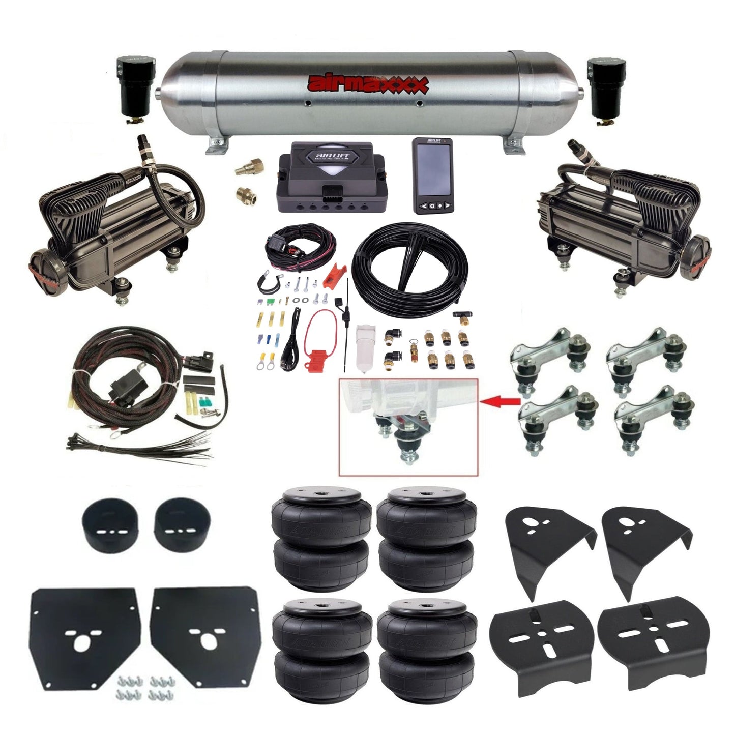 1973–1987 Chevy C10 Air Ride Suspension Kit – Air Lift ALP4 27485 Digital Air Management