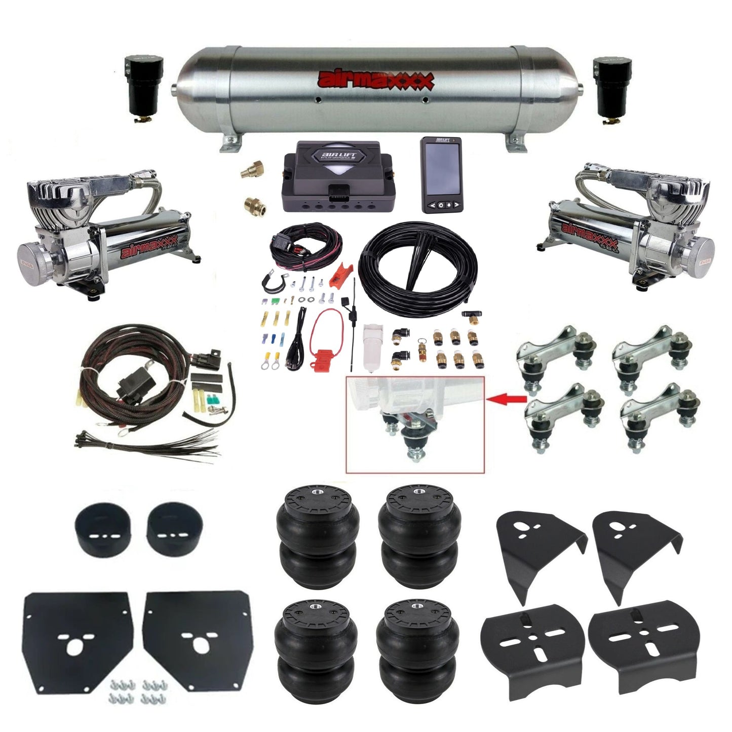 1973–1987 Chevy C10 Air Ride Suspension Kit – Air Lift ALP4 27485 Digital Air Management