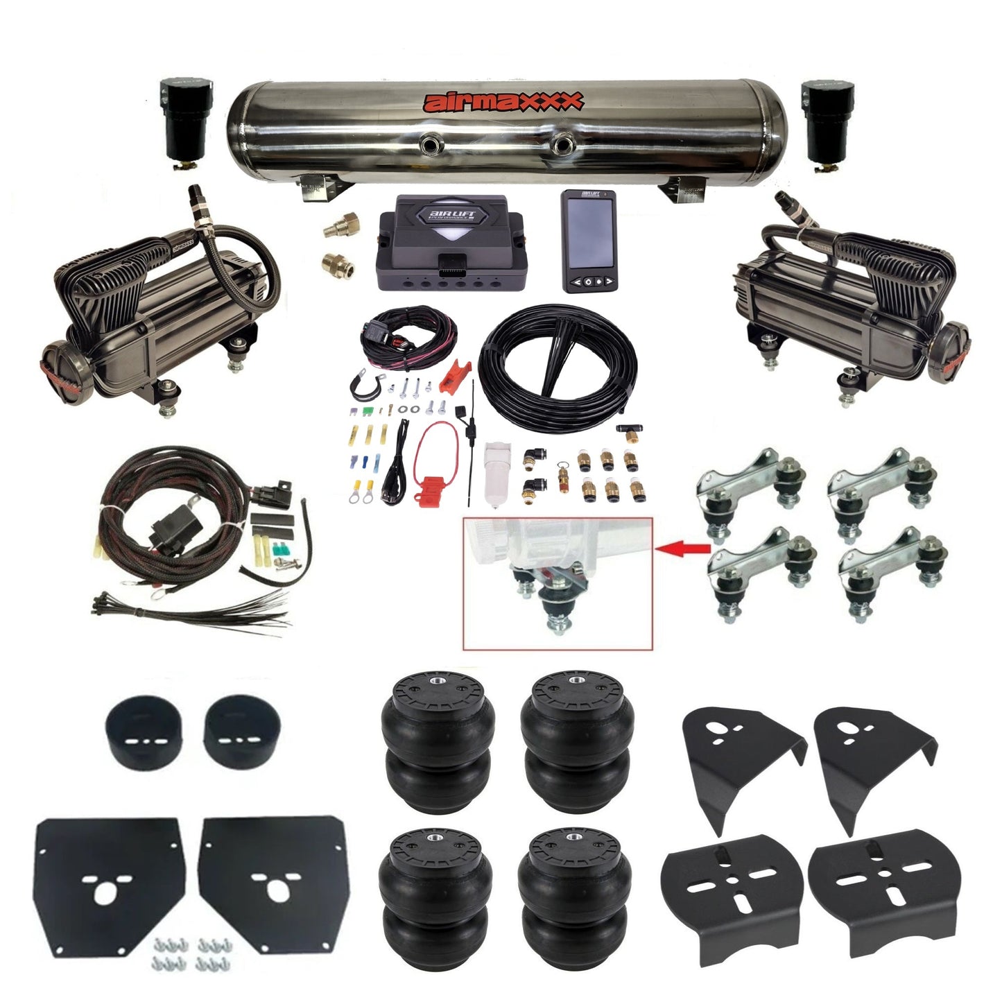 1973–1987 Chevy C10 Air Ride Suspension Kit – Air Lift ALP4 27485 Digital Air Management