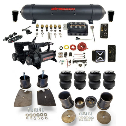 AccuAir E+ Connect VU4 black 580 compressors aluminum tank airlift bags air ride kit for 1961–64 Buick full size cars KBUI61-580B2-57ABK-VU4EHT-WK-HFD25