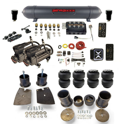 AccuAir E+ Connect VU4 x-series compressors aluminum tank airlift bags air ride kit for 1961–64 Buick full size cars KBUI61-XB2-57ABK-VU4EHT-WK-HFD25