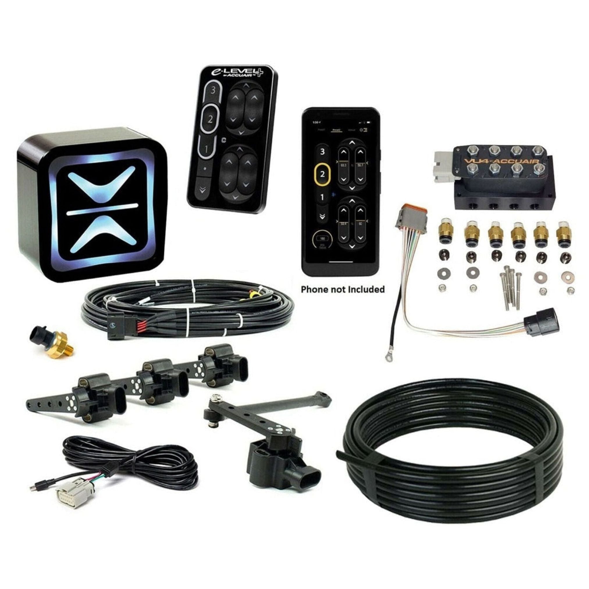 AccuAir E+ Connect and VU4 Air Management Combo with Height+ Sensors