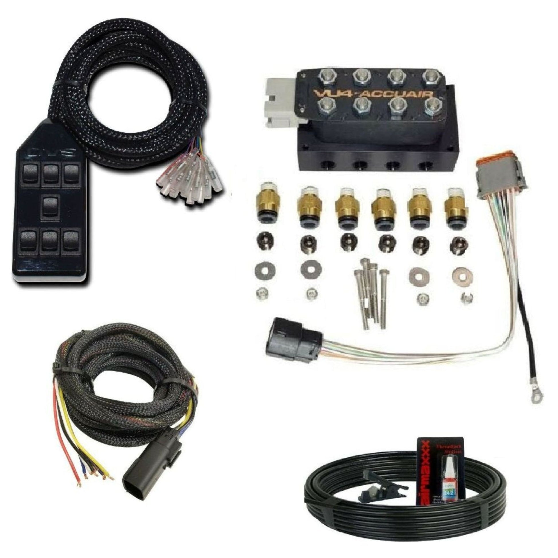 AccuAir VU4 Manifold & AVS ARC-7 Switch Air Suspension Kit