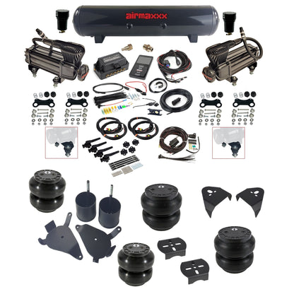 Air Lift 3H 27695 3/8 air suspension kit with dual X-series compressors steel tank slam bags & airmaxxx brackets fits 1982-05 Chevy S10/S15/Sonoma KS10-XB2-57S-27695-WK-3P2SS6SS7