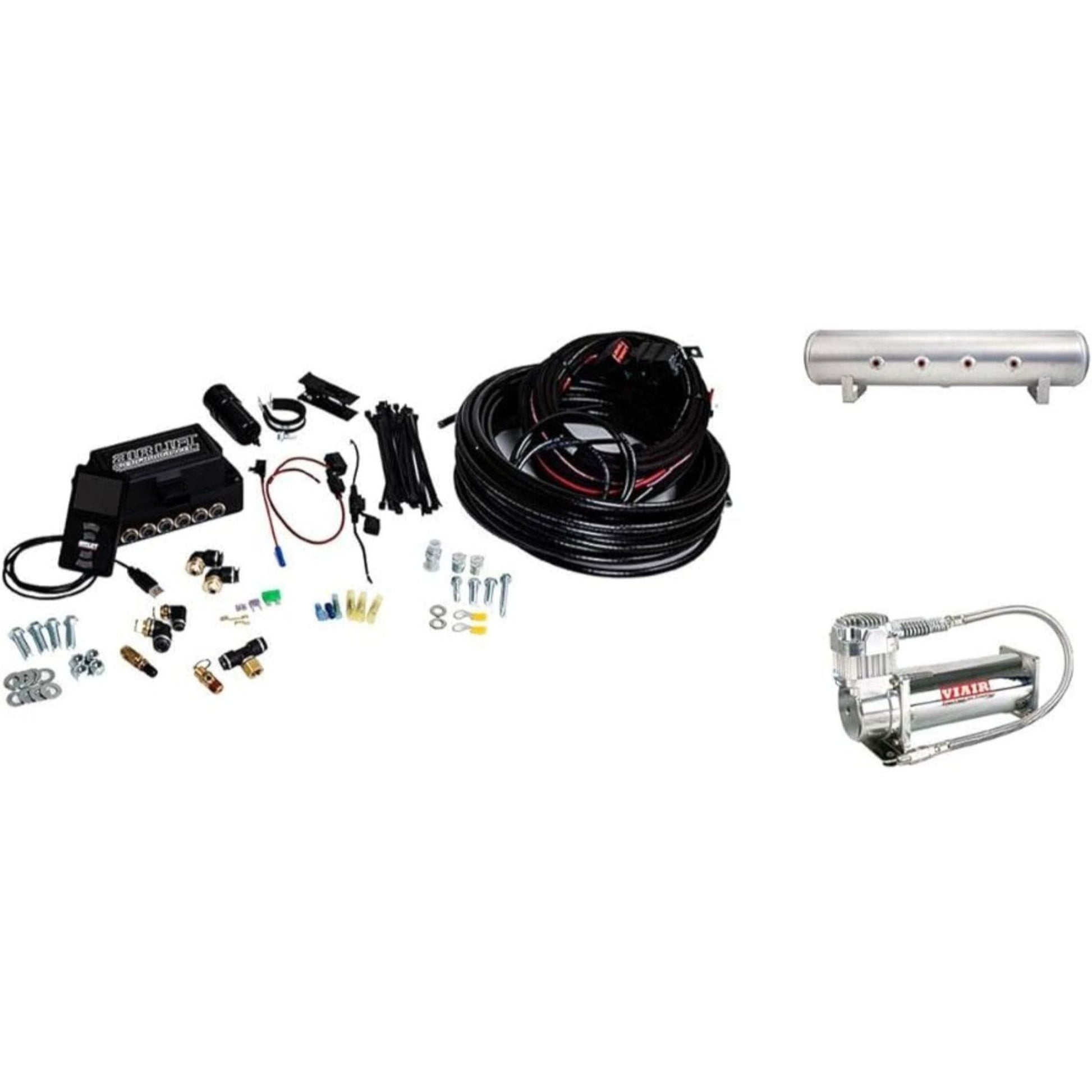 Air Lift 3P 27684 kit with raw aluminum tank and Viair 444C