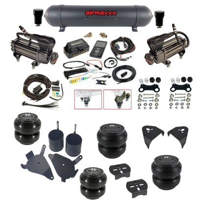 Air Lift 3P 27685 Air Ride Suspension dual x-series compressors aluminum tank slam bags & airmaxxx brackets fits S10/S15/Sonoma KS10-XB2-57ABK-27685-WK-3P2SS6SS7