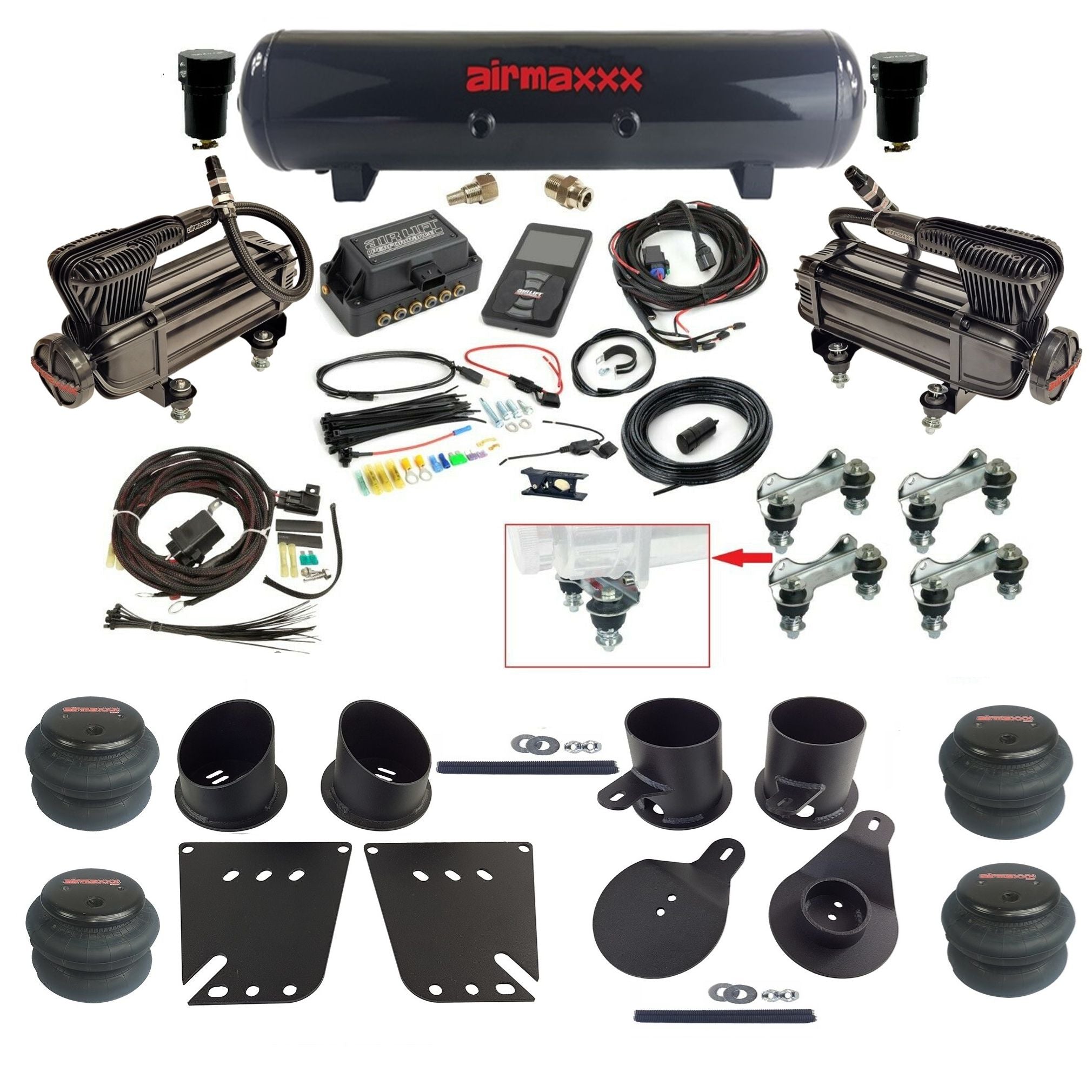 エアペイ　airpay Air Lift 3P 27685 & airmaxxx Air Ride Kit – Fits 1958–64 Chevy