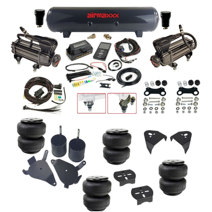 Air Lift 3P 27685 dual x-series compressors steel tank airlift bags & airmaxxx brackets Air Ride Kit for 1982–2005 S10/S15/Sonoma KS10-XB2-57S-27685-WK-3P2D25