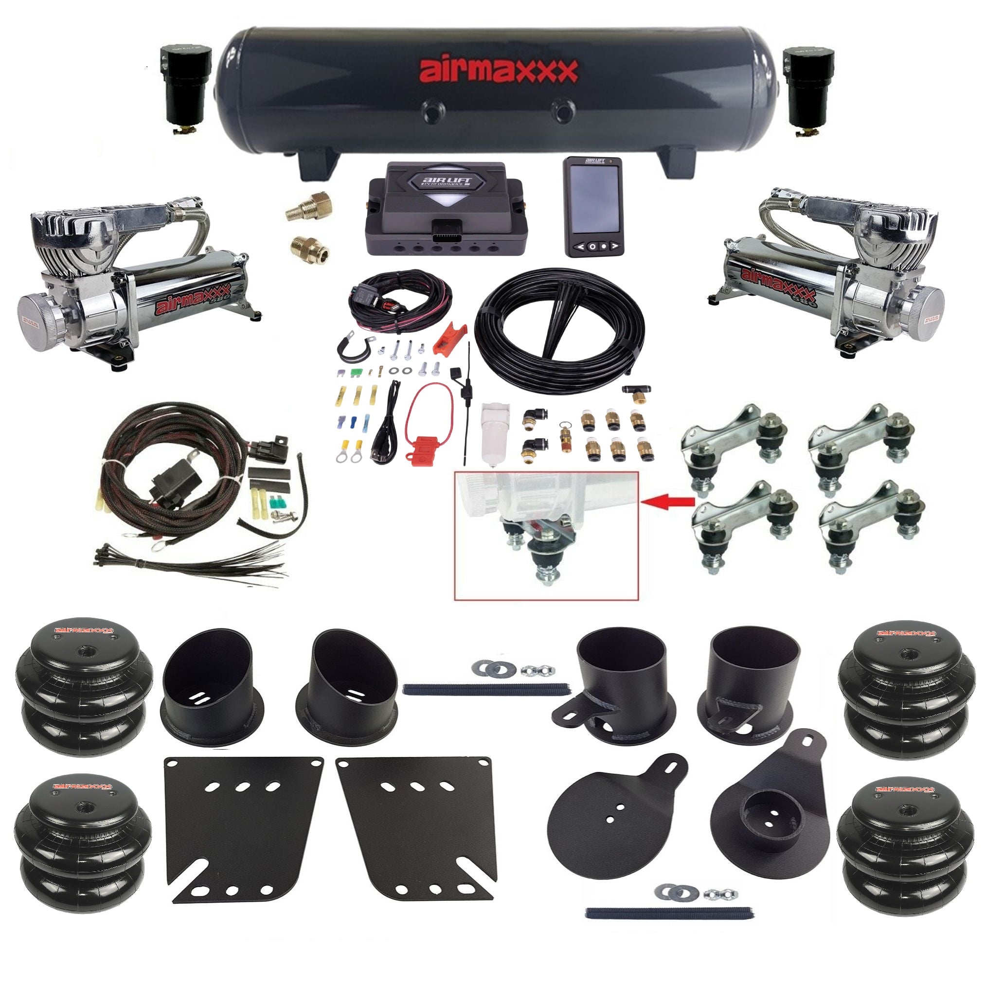 1958-1964 Impala Pressure Preset Air Ride Suspension Kits – airslamit