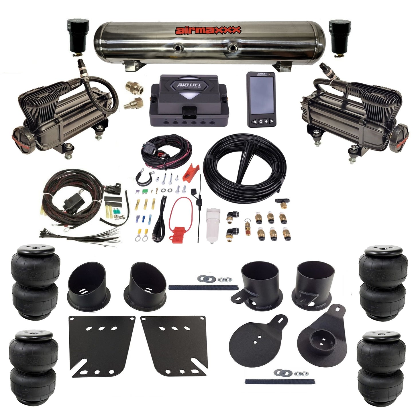Air Lift Performance ALP4 27485 & airmaxxx Air Ride Kit Fits 1958–64 Impala