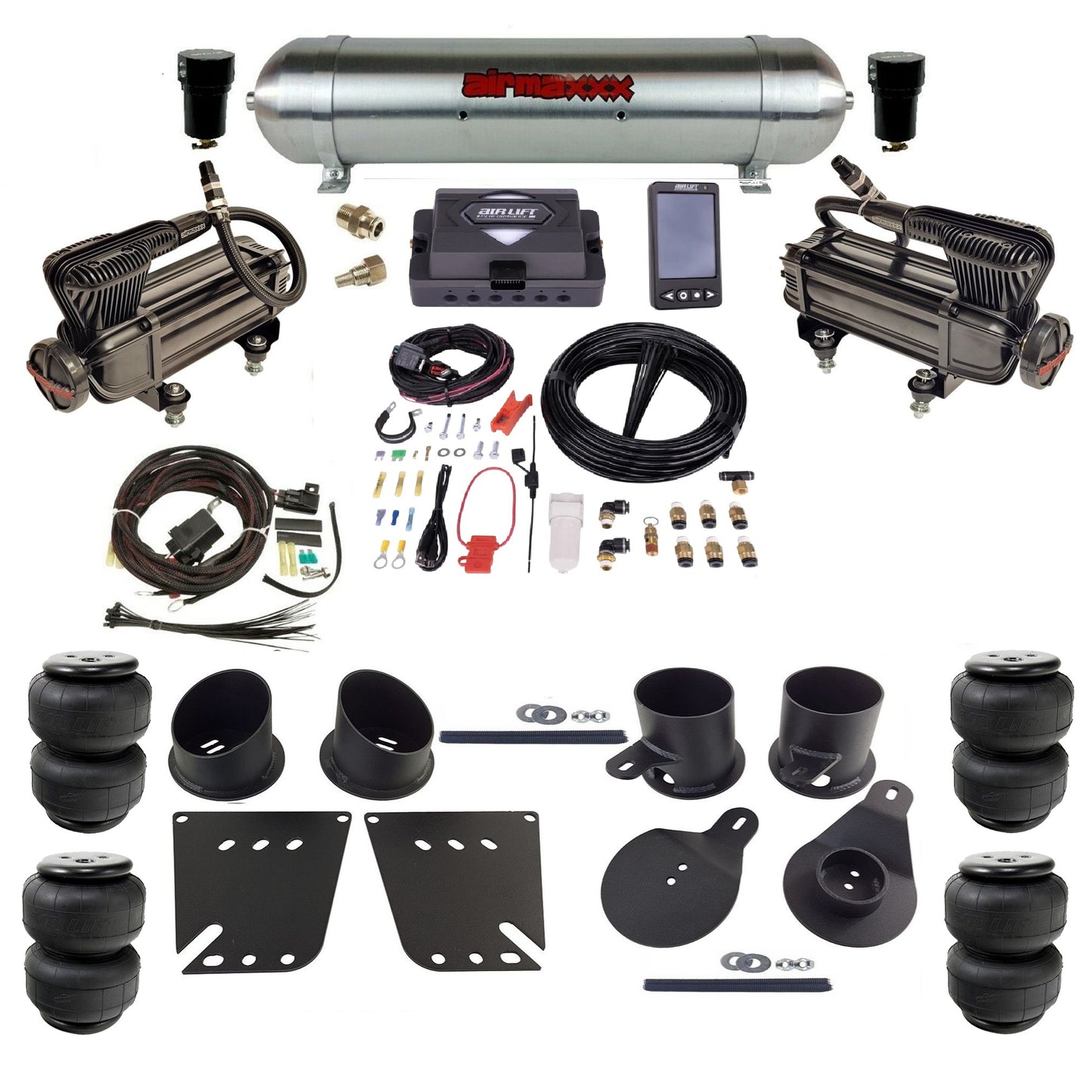 Air Lift Performance ALP4 27485 & airmaxxx Air Ride Kit Fits 1958–64 Impala